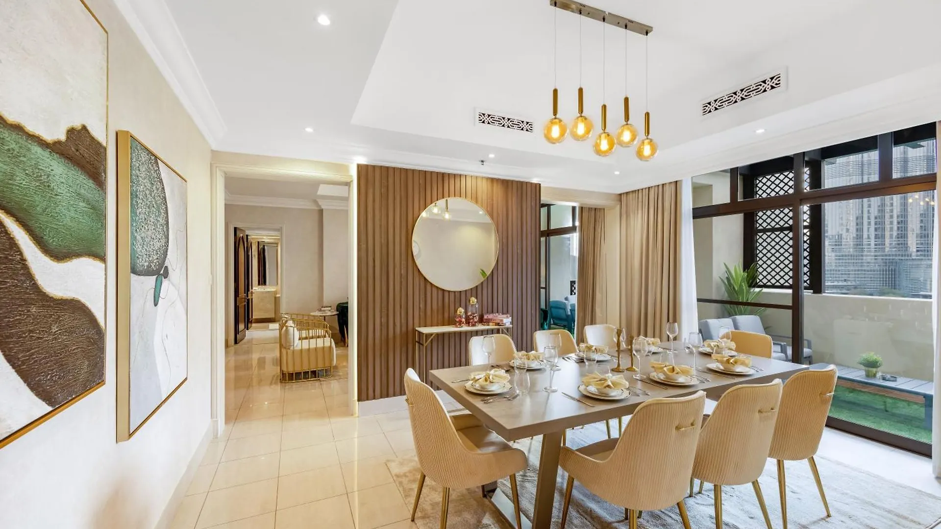 Durrani Homes - Heaven On Earth Collection 4Br With Panorama Burj Khalifa And Fountain Views 두바이 아랍에미리트